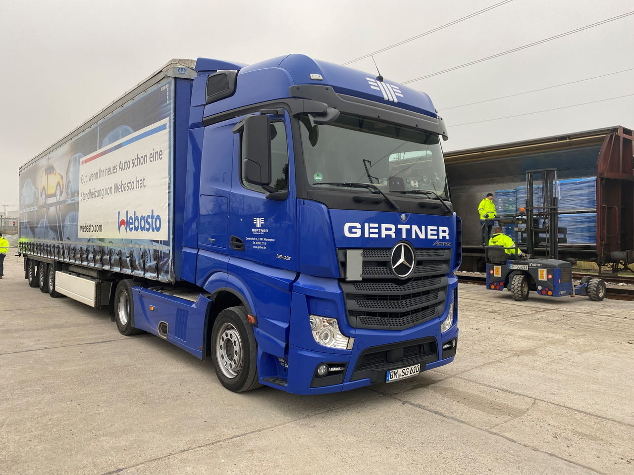 Webasto is testing goods delivery per rail in Neubrandenburg