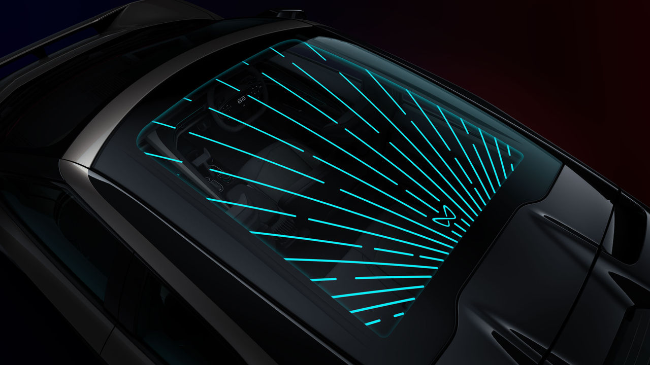 Webasto “Infinity Roof” with ambient light in the Mahindra BE 6 and XEV 9e
