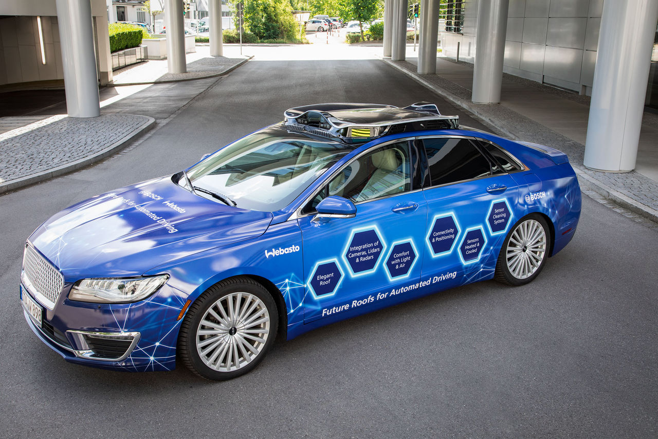 Webasto and Bosch present prototype for autonomous driving